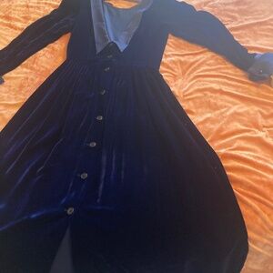 Velvet Dress Midnight Blue